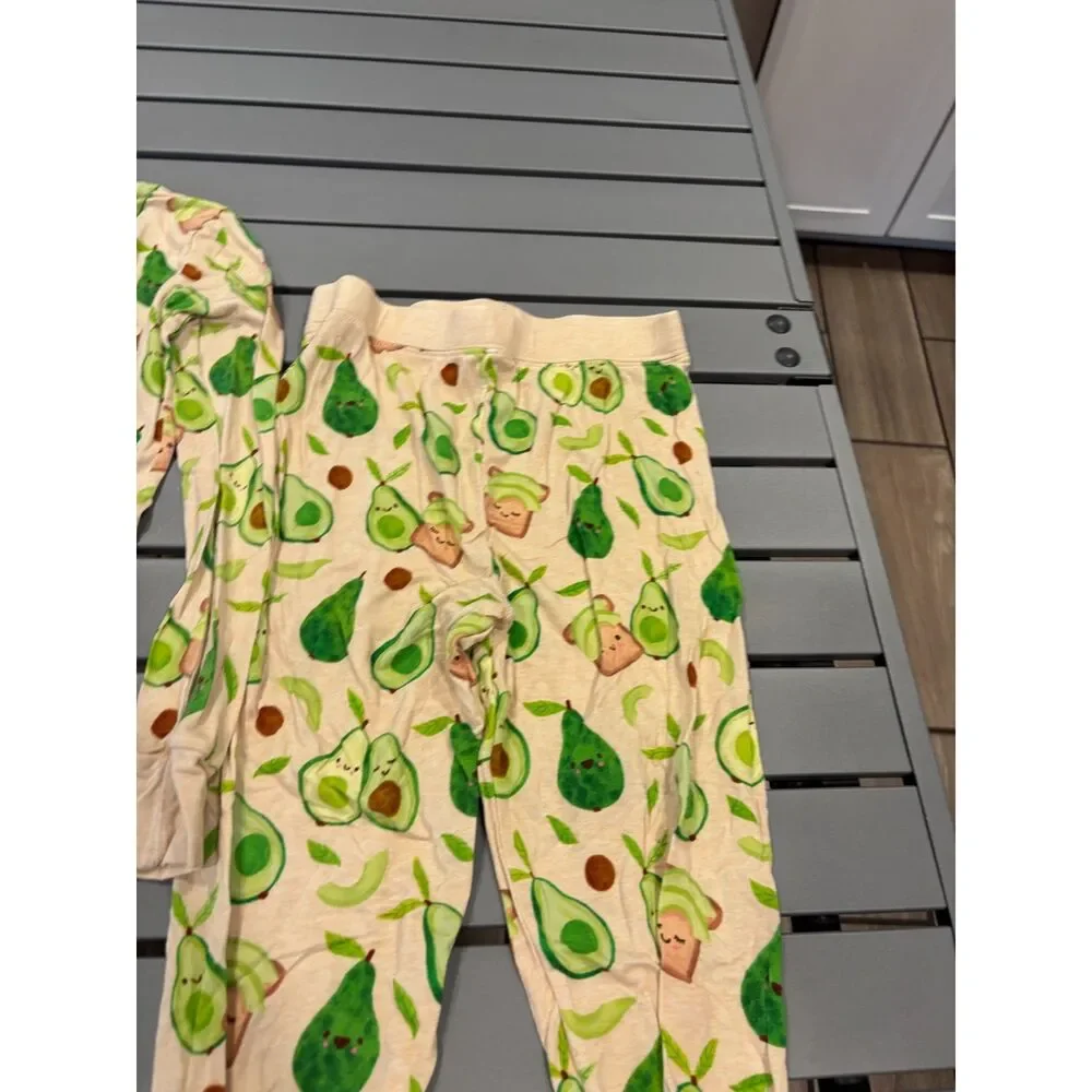 Little Sleepies Pajama Set 2 Piece Size 7/8 Avocados Unisex